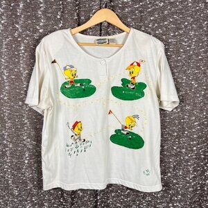 Homemade Separate Issue Tweety‎ Bird Short Sleeve Shirt